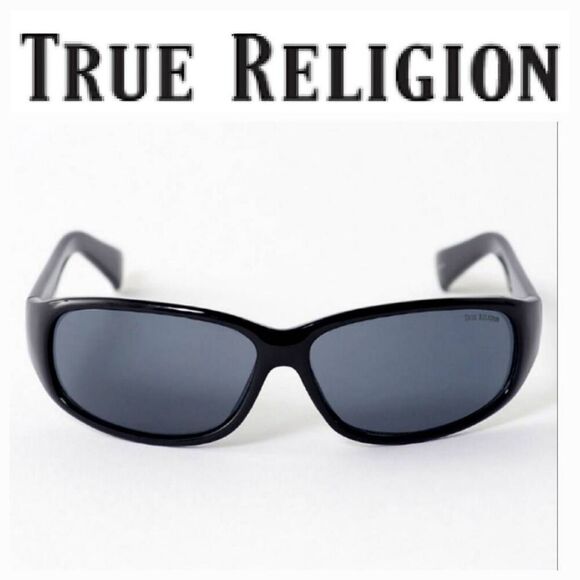 True Religion Narrow Lense Sunglasses- Black